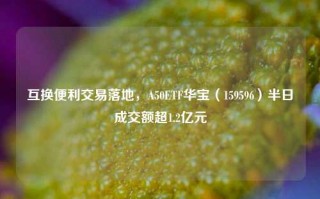 互换便利交易落地，A50ETF华宝（159596）半日成交额超1.2亿元