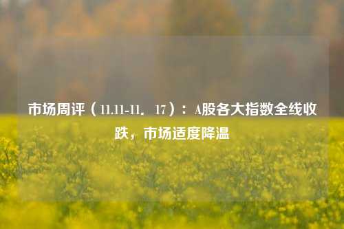 市场周评（11.11-11．17）：A股各大指数全线收跌，市场适度降温-第1张图片-旅游攻略网