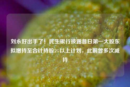 刘永好出手了！民生银行披露昔日第一大股东拟增持至合计持股5%以上计划，此前曾多次减持-第1张图片-旅游攻略网