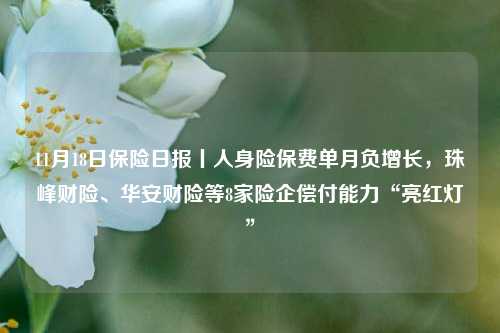 11月18日保险日报丨人身险保费单月负增长，珠峰财险、华安财险等8家险企偿付能力“亮红灯”-第1张图片-旅游攻略网