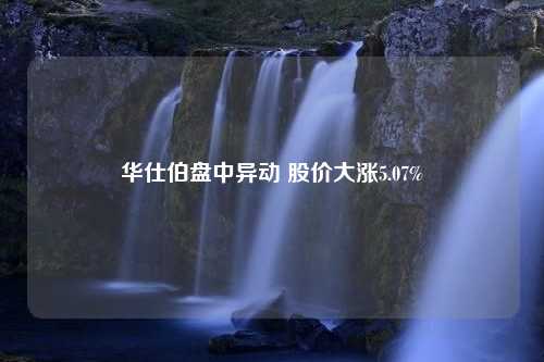 华仕伯盘中异动 股价大涨5.07%