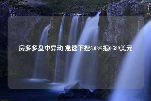 房多多盘中异动 急速下挫5.08%报0.589美元