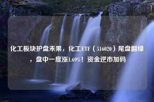 化工板块护盘未果，化工ETF（516020）尾盘翻绿，盘中一度涨1.69%！资金逆市加码