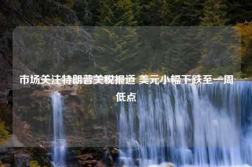 市场关注特朗普关税报道 美元小幅下跌至一周低点