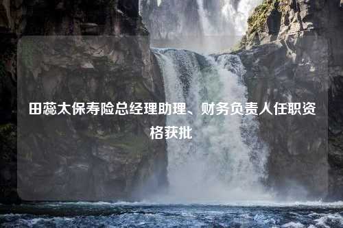 田蕊太保寿险总经理助理、财务负责人任职资格获批