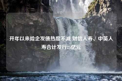 开年以来险企发债热度不减 财信人寿、中英人寿合计发行25亿元