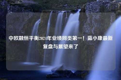 中欧融恒平衡2024年业绩同类第一！蓝小康最新复盘与展望来了