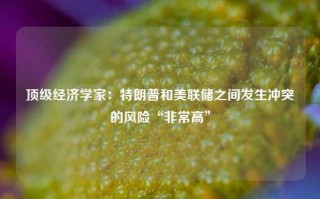 顶级经济学家：特朗普和美联储之间发生冲突的风险“非常高”