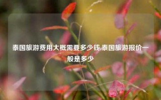 泰国旅游费用大概需要多少钱,泰国旅游报价一般是多少