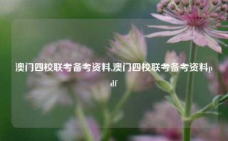 澳门四校联考备考资料,澳门四校联考备考资料pdf