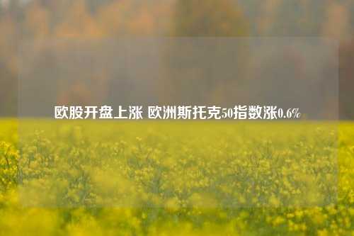 欧股开盘上涨 欧洲斯托克50指数涨0.6%-第1张图片-旅游攻略网