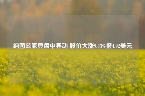 纳图兹家具盘中异动 股价大涨9.43%报4.92美元-第1张图片-旅游攻略网